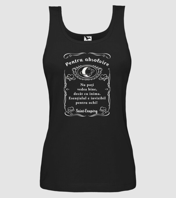 pentru absolvire model negru pe tricou