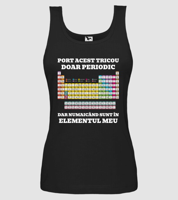 port acest tricou doar periodic, dar numai când sunt în elementul meu model negru pe tricou