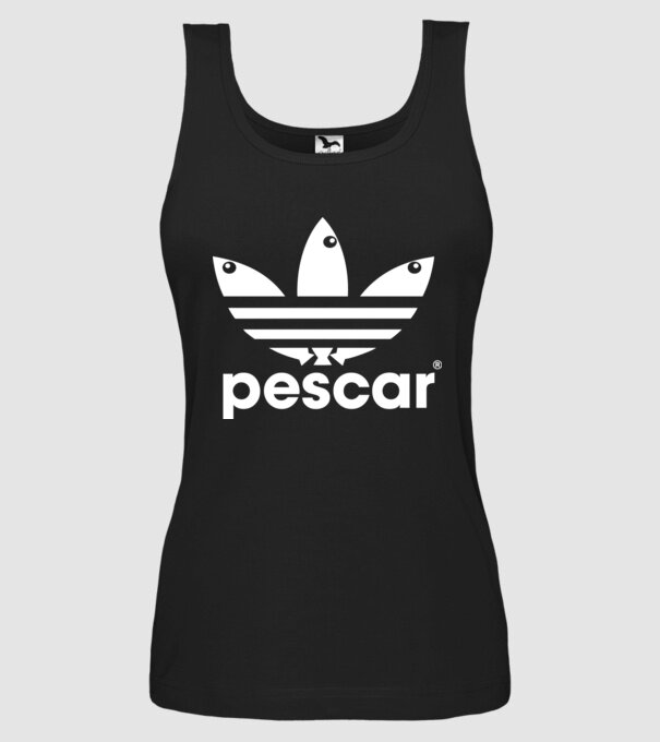 Pescar original model negru pe tricou