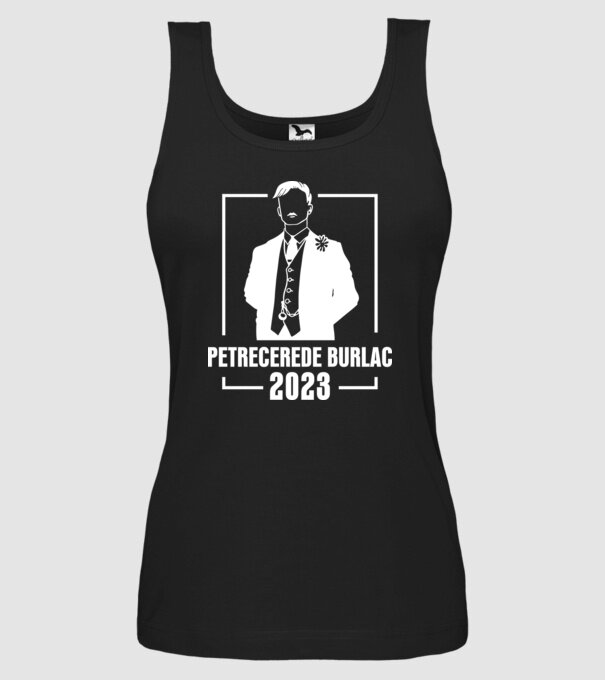 Petrecere de burlac model negru pe tricou