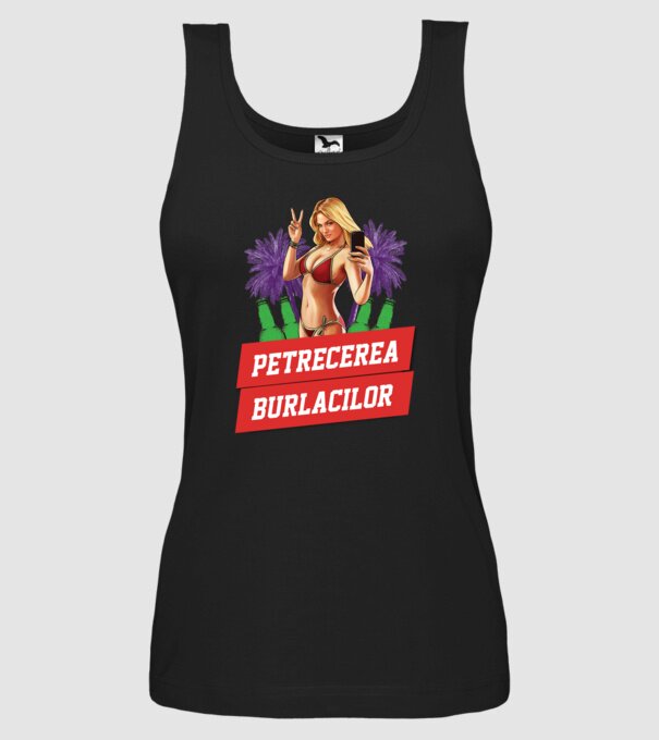 petrecerea burlacilor model negru pe tricou
