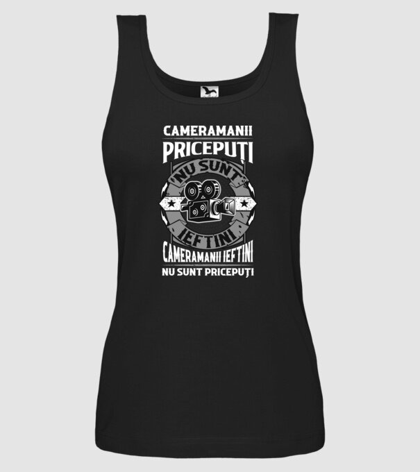 cameramanii pricepuți nu sunt ieftini, cameramanii ieftini nu sunt pricepuți model negru pe tricou