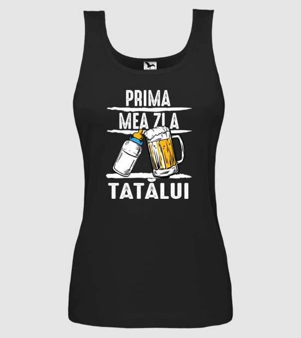 prima mea zi a tatălui model negru pe tricou