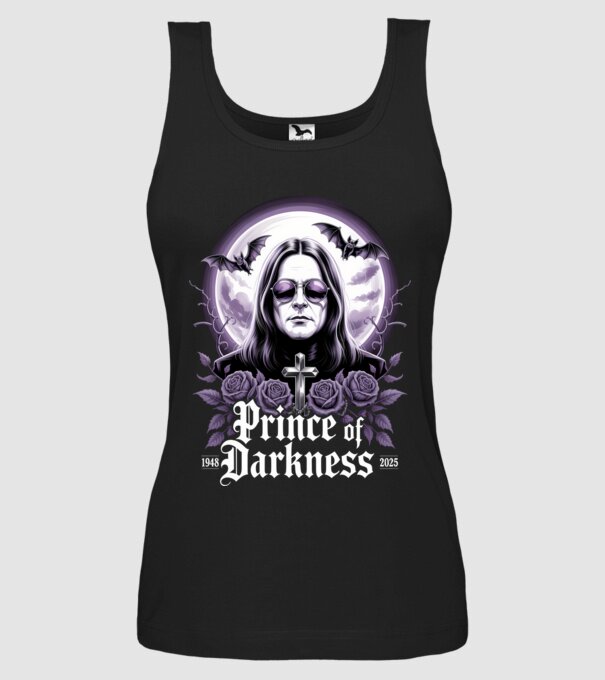 Prince of Darkness model negru pe tricou