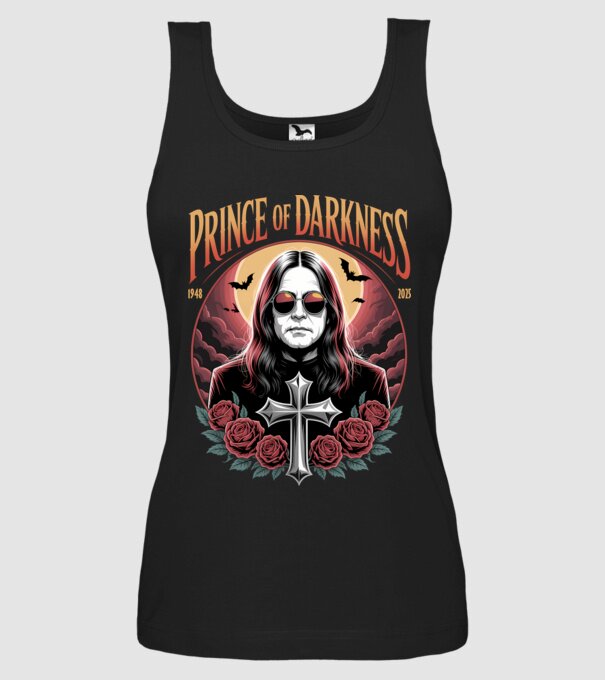 Prince of Darkness model negru pe tricou