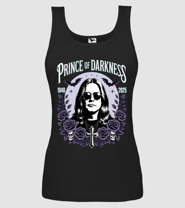 Prince of Darkness model negru pe tricou