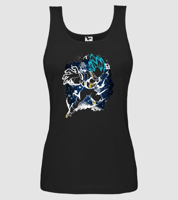 prince vegeta dragonball model negru pe tricou