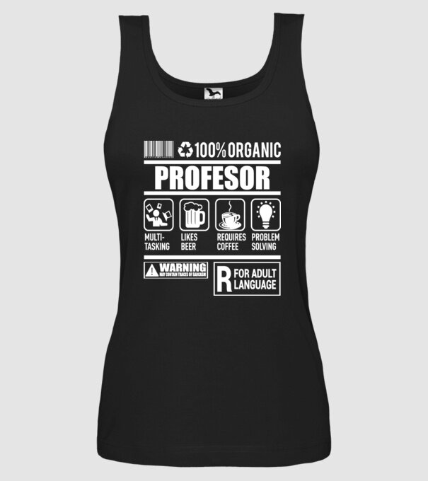 PROFESOR model negru pe tricou