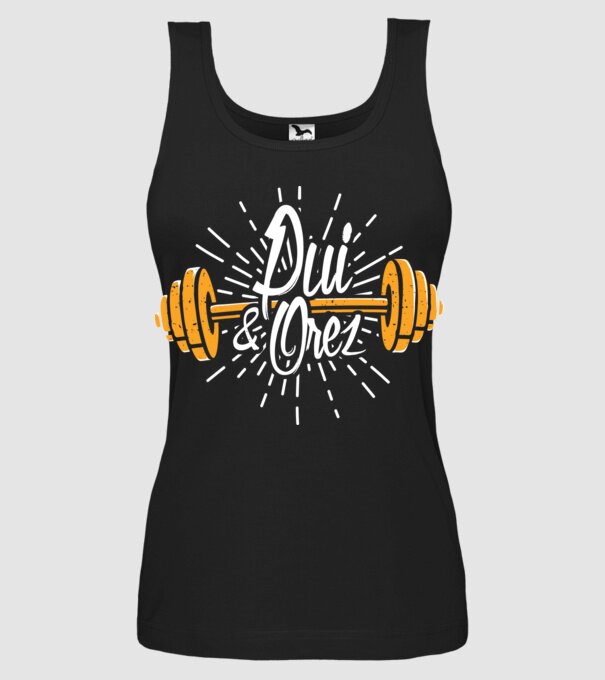 Pui & orez model negru pe tricou