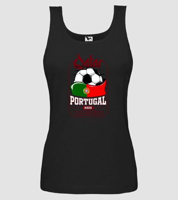 Qatar teams Portugal model negru pe tricou