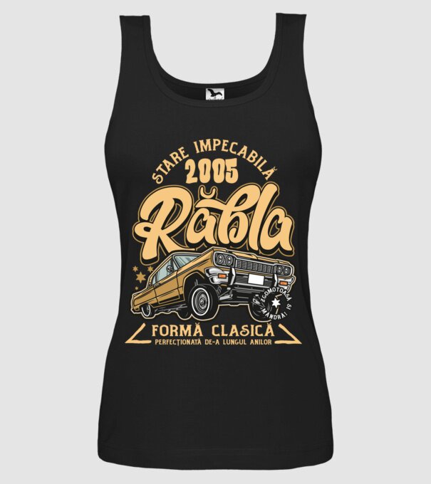 Rablă 2005 model negru pe tricou