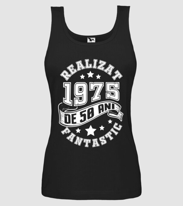 Realizat de fantastic - 1975 model negru pe tricou