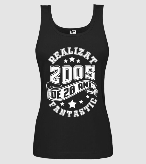 Realizat de fantastic - 2005 model negru pe tricou