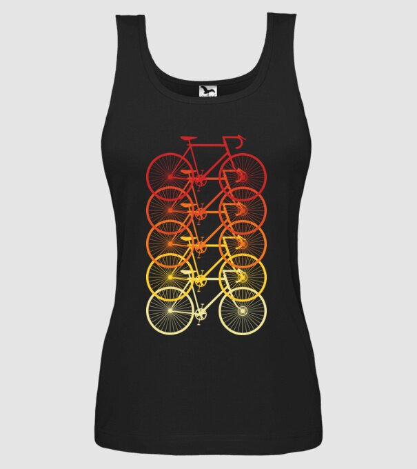 Retro Bike model negru pe tricou