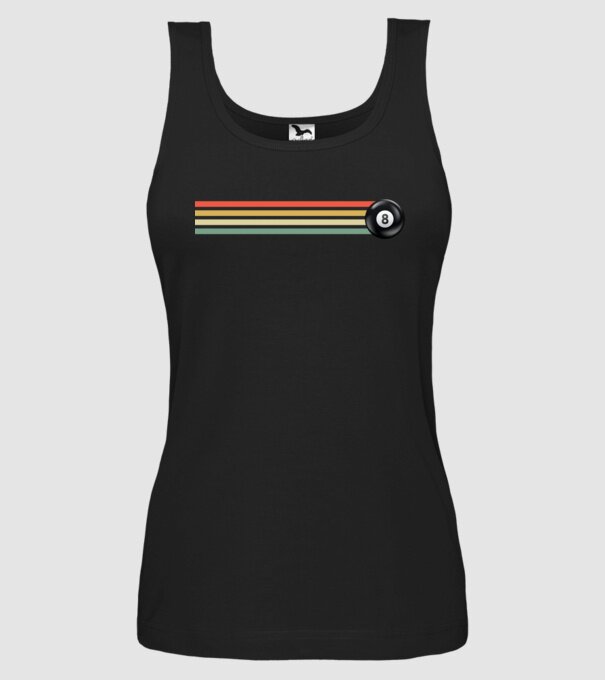 Retro - Vintage 8 ball model negru pe tricou