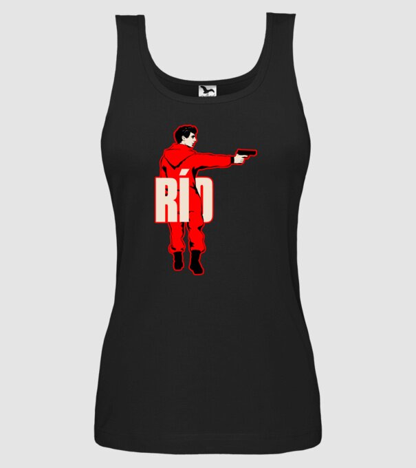 rio la casa de papel model negru pe tricou