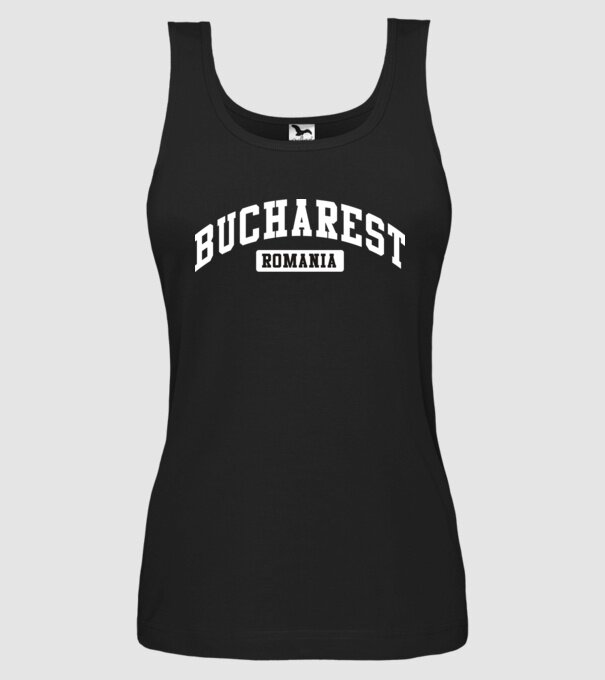 România Bucharest sport model negru pe tricou