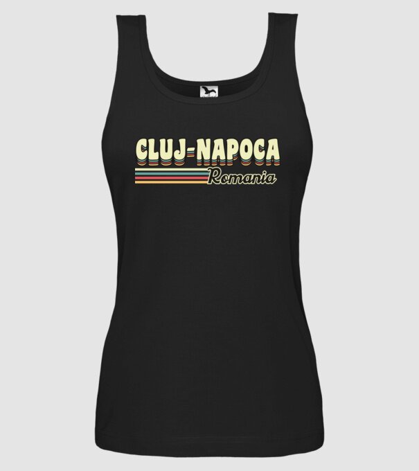 România Cluj-Napoca model negru pe tricou