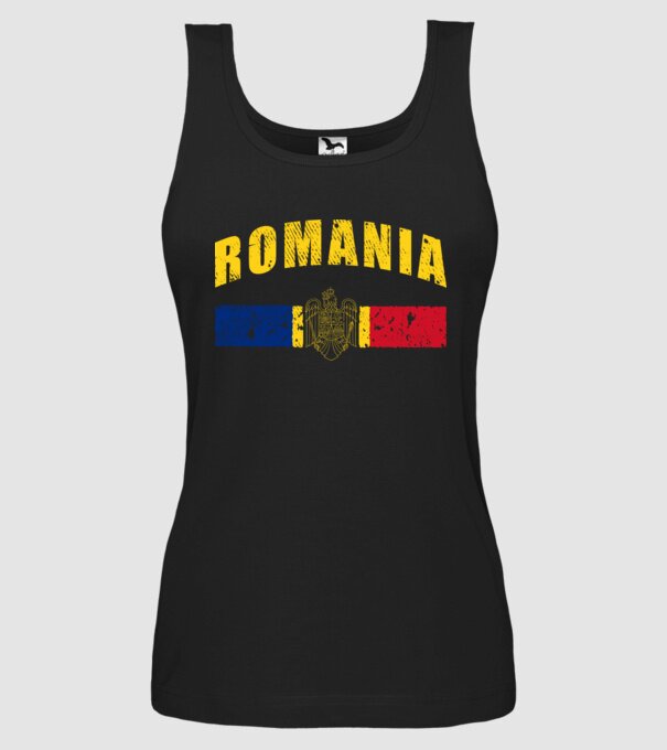 Romania coat of arms model negru pe tricou