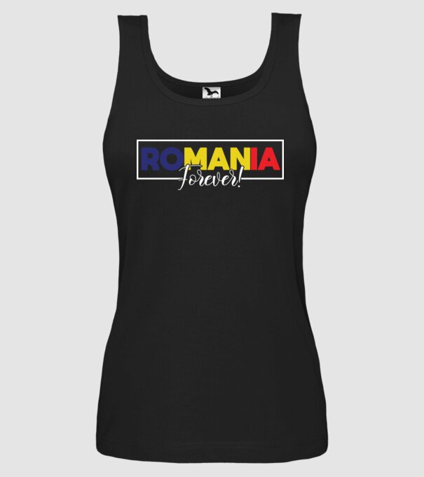 Romania forever model negru pe tricou