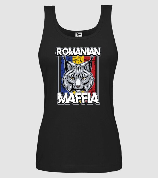 România maffia model negru pe tricou