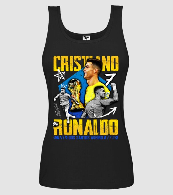 Ronaldo tribute model negru pe tricou