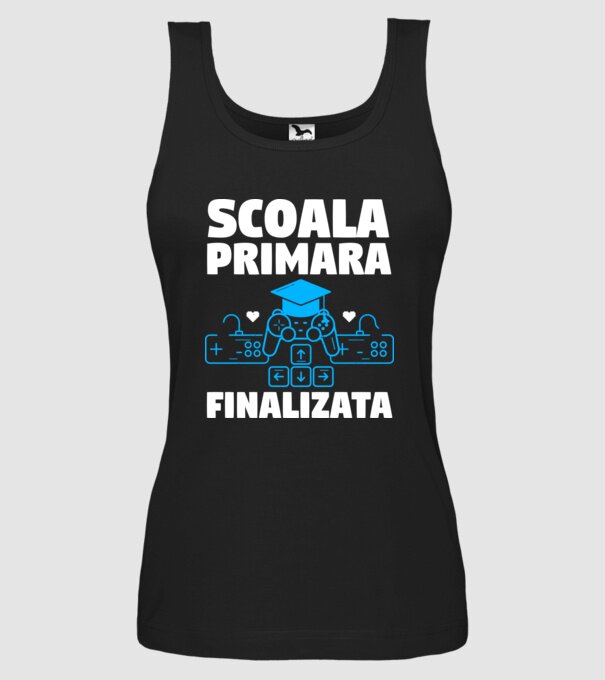 Scoala Primara Finalizata model negru pe tricou