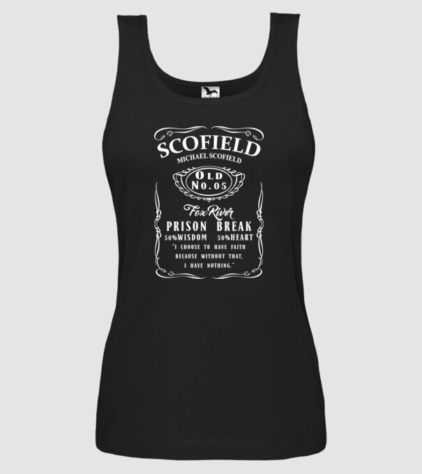 scofield model negru pe tricou