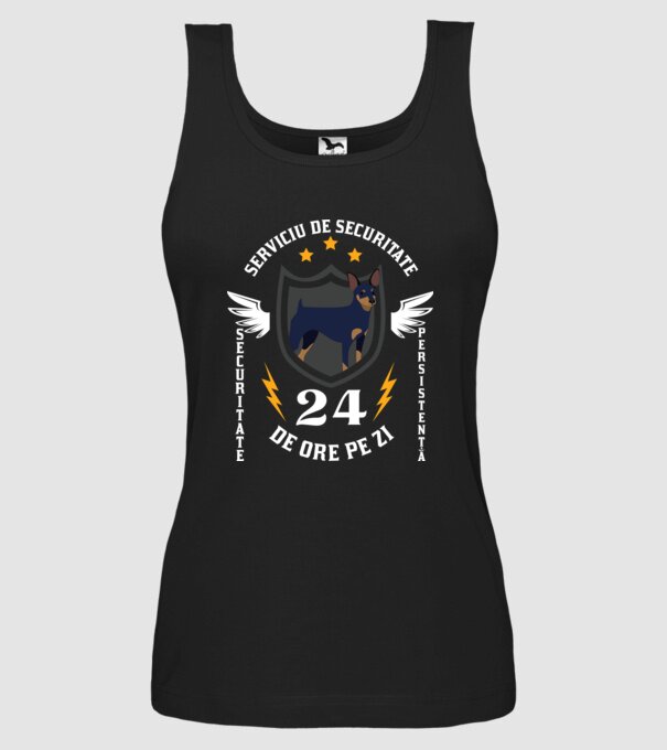 serviciu de securitate - securitate - persistență - 24 de ore pe zi model negru pe tricou