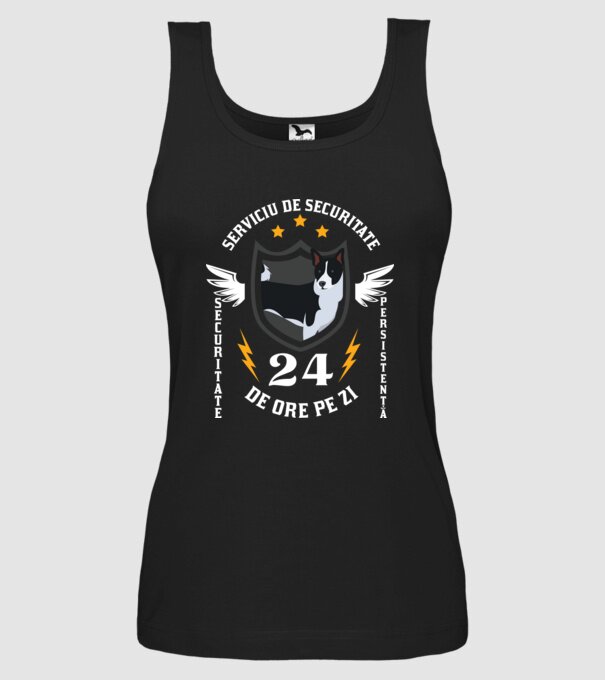 serviciu de securitate - securitate - persistență - 24 de ore pe zi model negru pe tricou