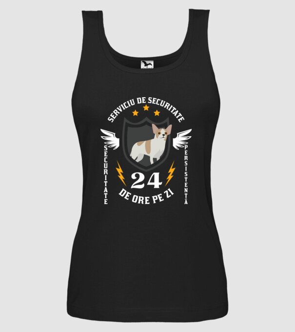serviciu de securitate - securitate - persistență - 24 de ore pe zi model negru pe tricou