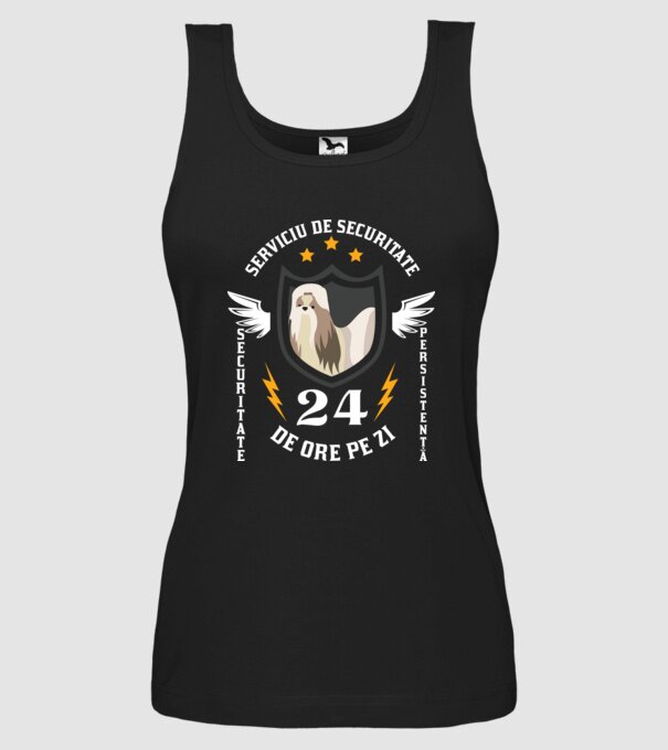 serviciu de securitate - securitate - persistență - 24 de ore pe zi model negru pe tricou