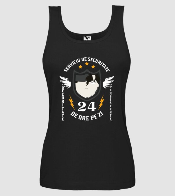serviciu de securitate - securitate - persistență - 24 de ore pe zi model negru pe tricou