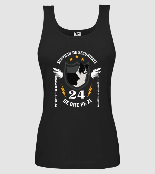 serviciu de securitate - securitate - persistență - 24 de ore pe zi model negru pe tricou