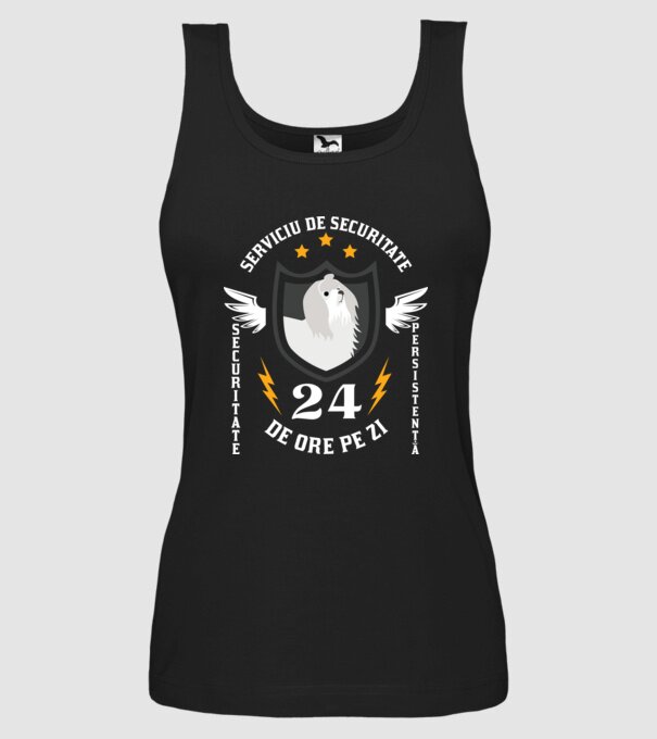 serviciu de securitate - securitate - persistență - 24 de ore pe zi model negru pe tricou