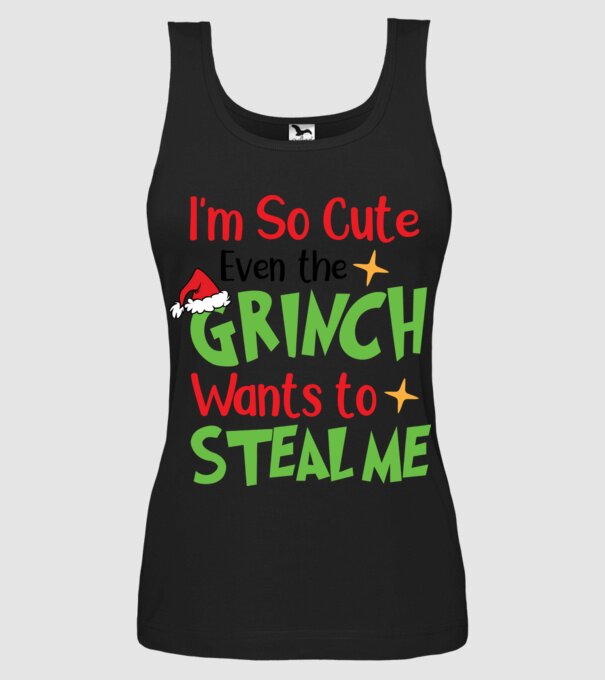 So cute Grinch model negru pe tricou