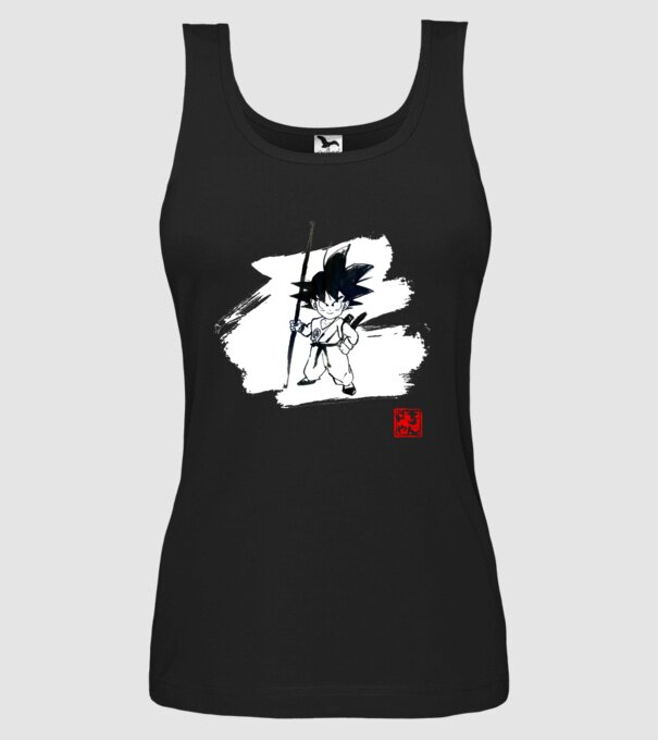 son goku art model negru pe tricou