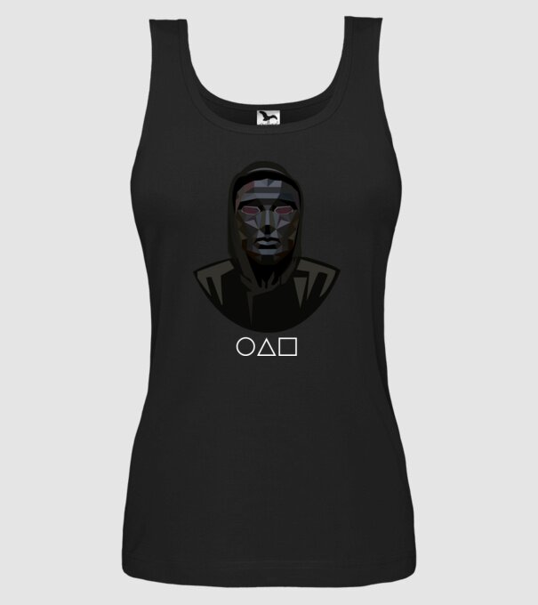squid game boss model negru pe tricou