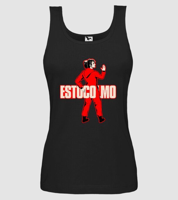 stockholm la casa de papel model negru pe tricou