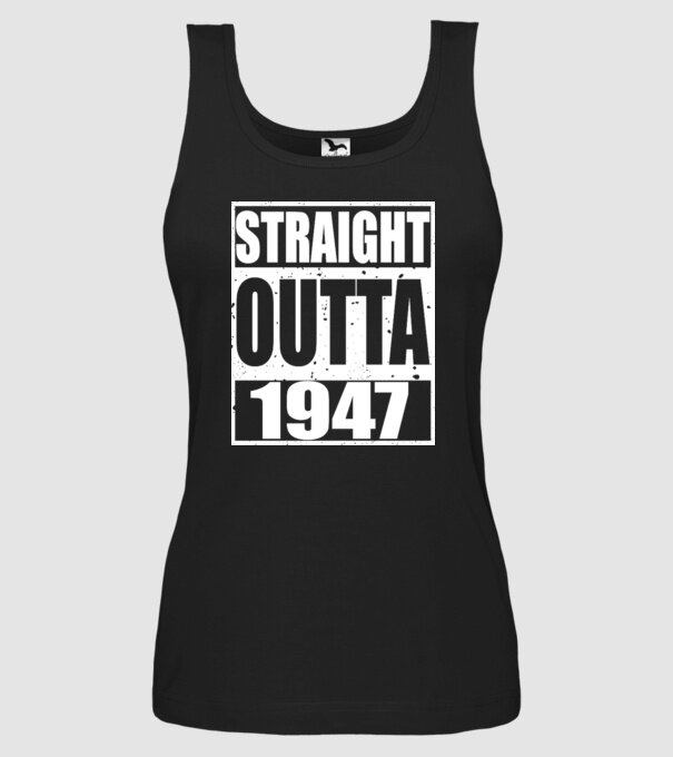 Straight Outta - 1947 model negru pe tricou