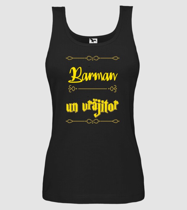 Sunt Barman, nu un vrăjitor model negru pe tricou