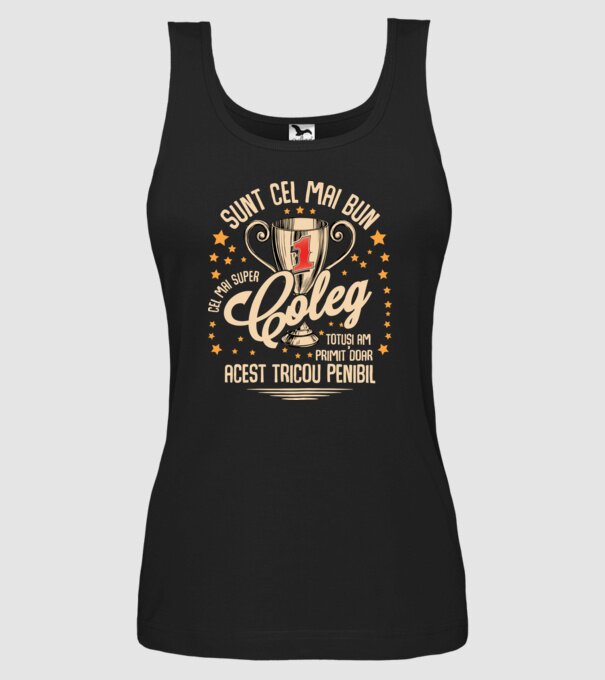 sunt cel mai bun coleg model negru pe tricou