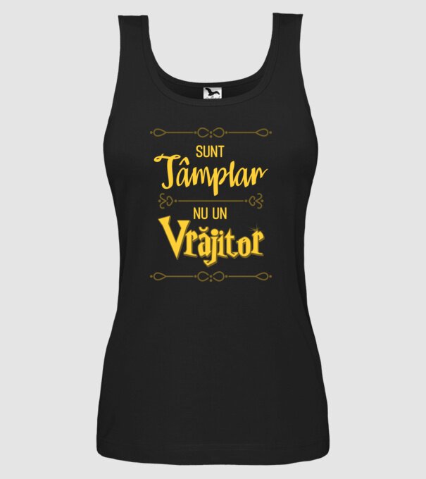 Sunt tâmplar, nu un vrăjitor model negru pe tricou