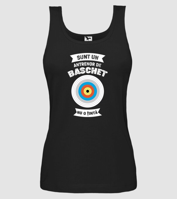 sunt un antrenor de baschet, nu o țintă model negru pe tricou