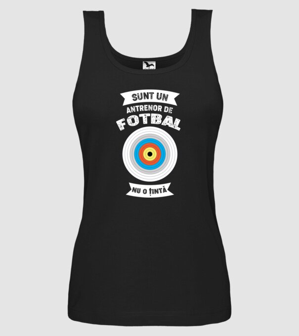 sunt un antrenor de fotbal, nu o țintă model negru pe tricou
