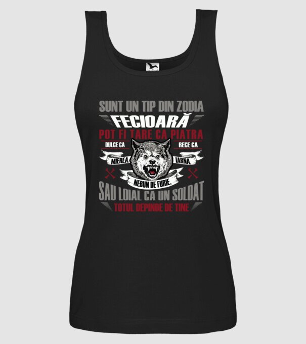 Sunt un tip din zodia Fecioară model negru pe tricou