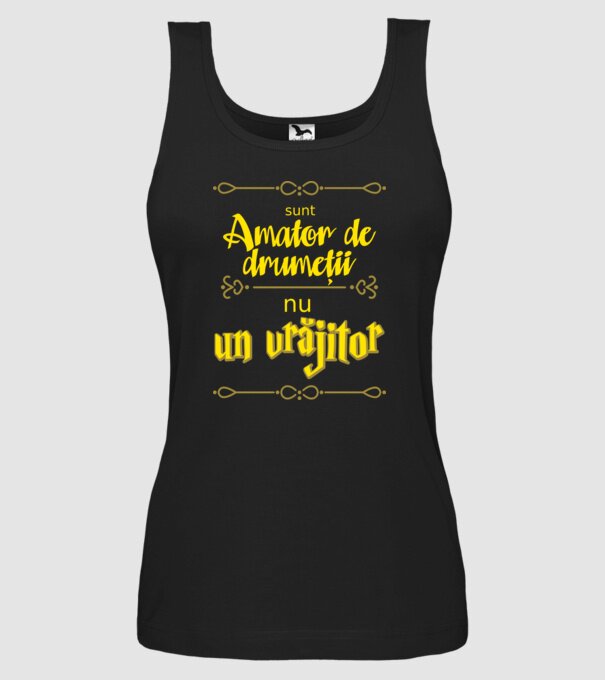 Sunt amator de drumeții, nu un vrăjitor model negru pe tricou
