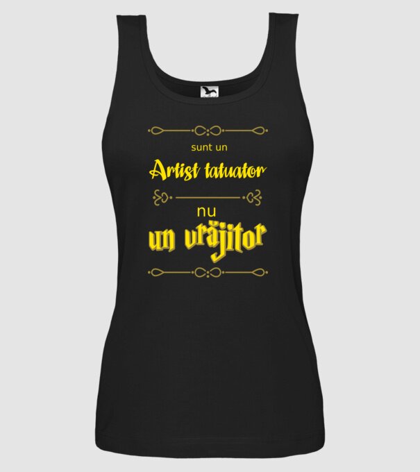Sunt un artist tatuator, nu un magician model negru pe tricou