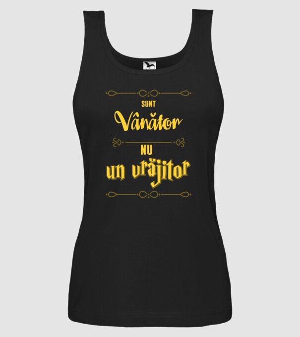 Sunt vânător, nu un magician model negru pe tricou