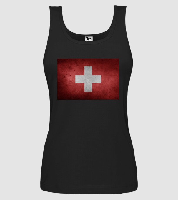 SWITZERLAND model negru pe tricou